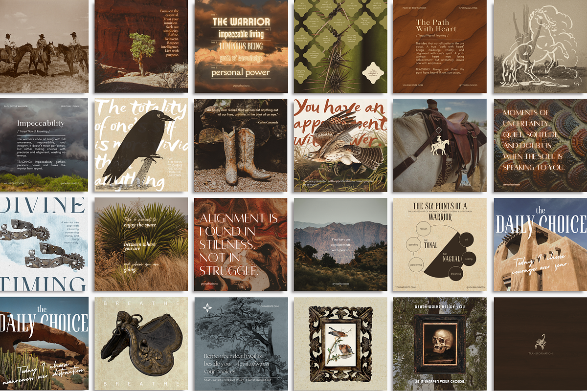 The Warrior Template Bundle, a Social Media Template by The Flossy Finch (Photo 22 of 24)