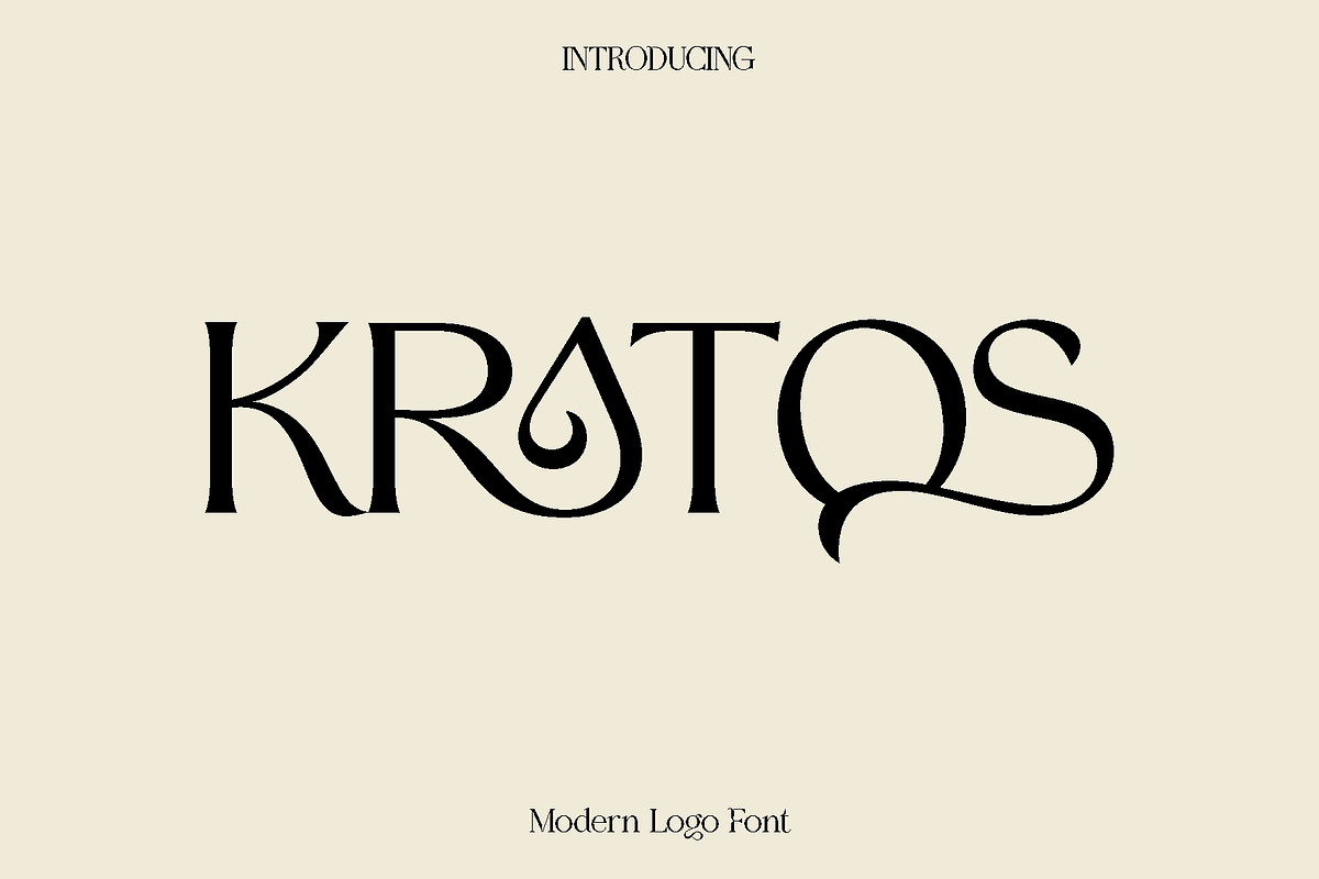 Kratos - Modern Logo Font, a Serif Font by Luna Shop (Photo 1 of 9)