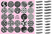 Procreate Mosaic texture brushes, a Brush Add-On by Revabrush (Thumbnail 2 of 7)
