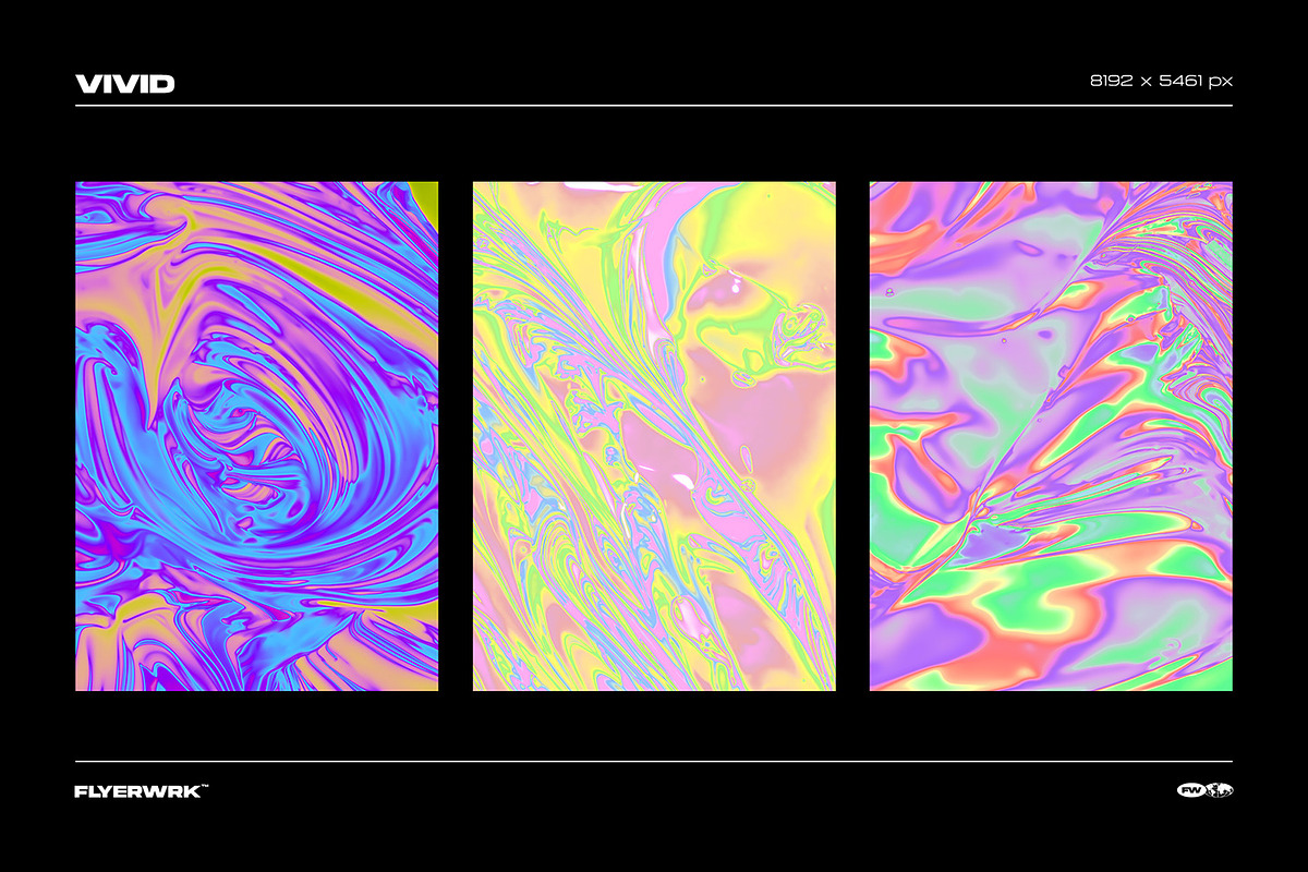 Trippy - 32 Psychedelic Backgrounds, a Texture Graphic by FLYERWRK (Photo 11 of 16)