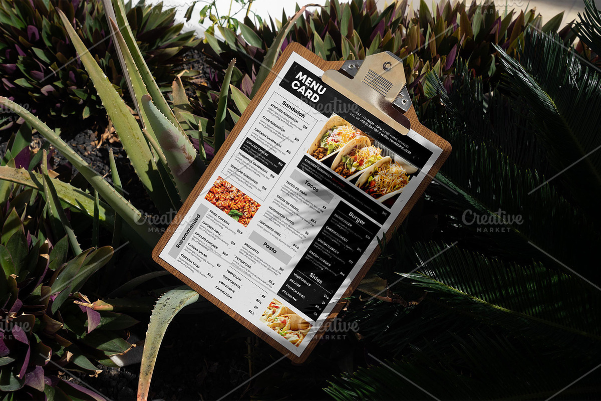 Modern Food Menu template, a Flyer Template by Stock_Design (Photo 2 of 3)