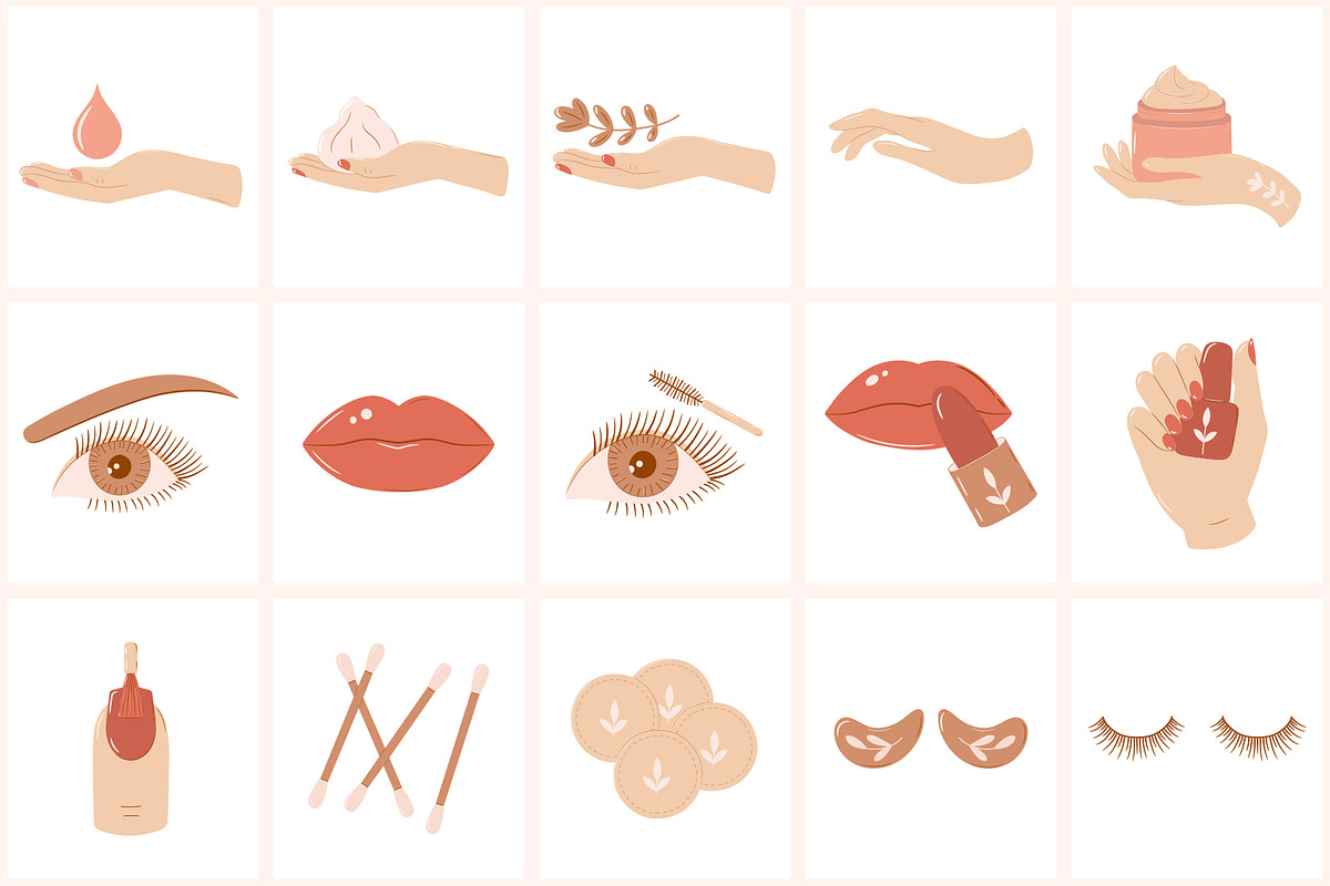 Beauty & Spa Color Icon Set, a Solid Icon by NatalieArtShop (Photo 6 of 11)