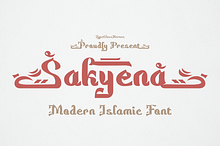 Sakyena - Modern Islamic Font