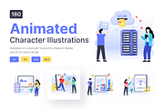 Animated Character Illustrations, a Solid Icon by Brickclay (Thumbnail 1 of 4)