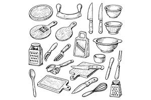 Kitchen Utensils Pack, an Object Graphic by RT Studio
