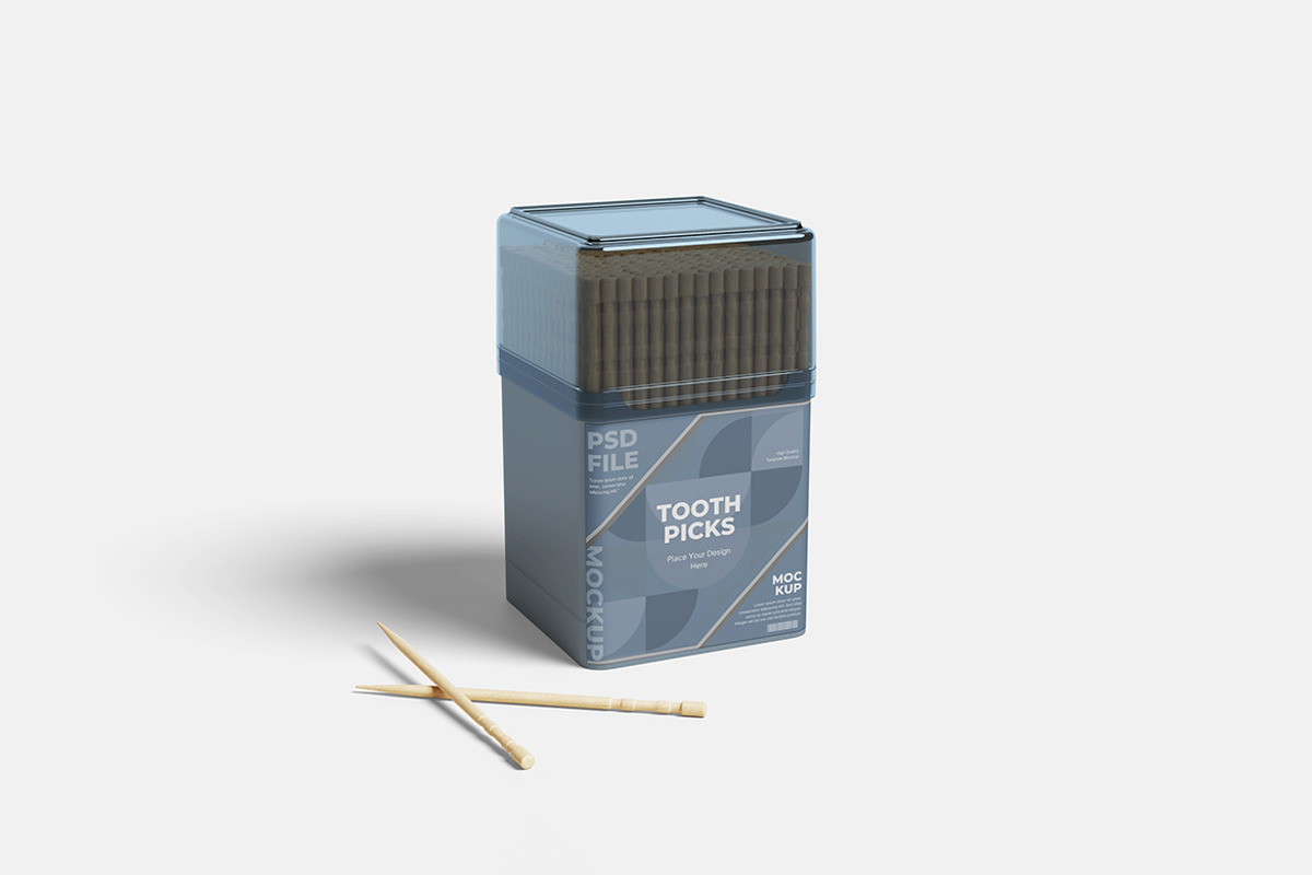 Toothpicks Mockup, a Product Mockup by Indah (Photo 2 of 6)