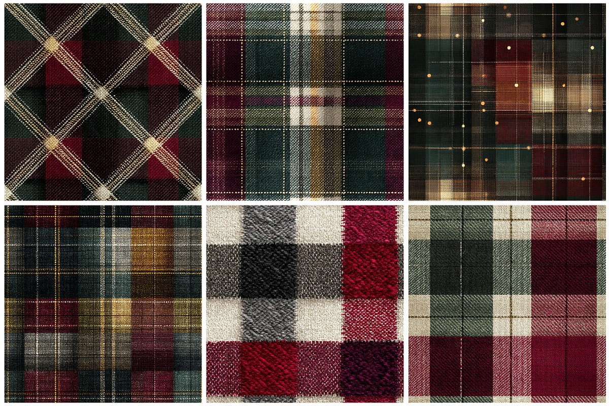 Christmas Tartan Plaid Seamless Patt, a Texture Graphic by CitraGraphics (Photo 3 of 7)