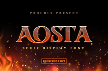 Aosta - Serif Display Font