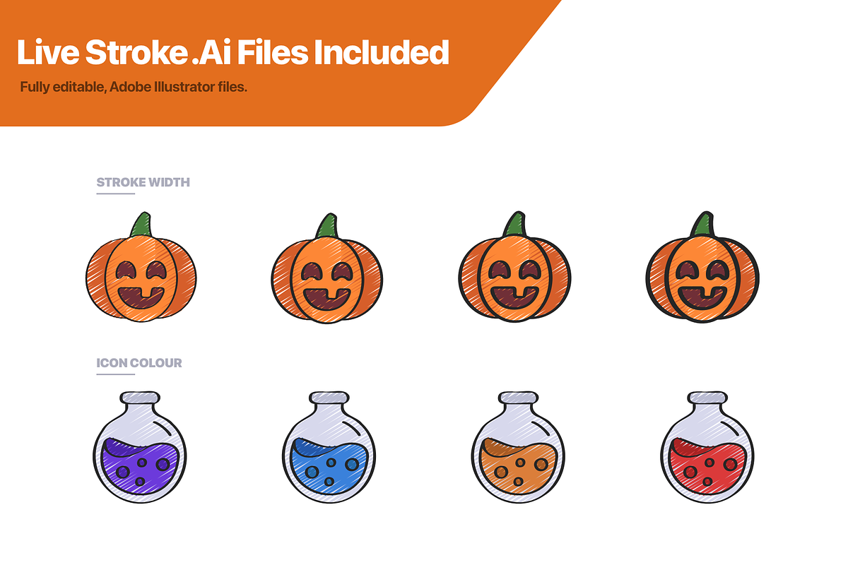 60 Halloween Hand Drawn Style Icons, an Outline Icon by Juicy Icons (Photo 3 of 6)