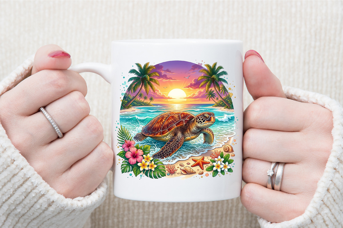 Sea Turtle Png, Summer Png, Beach, a Seasonal Illustration by Sublimation Artist (Photo 7 of 9)