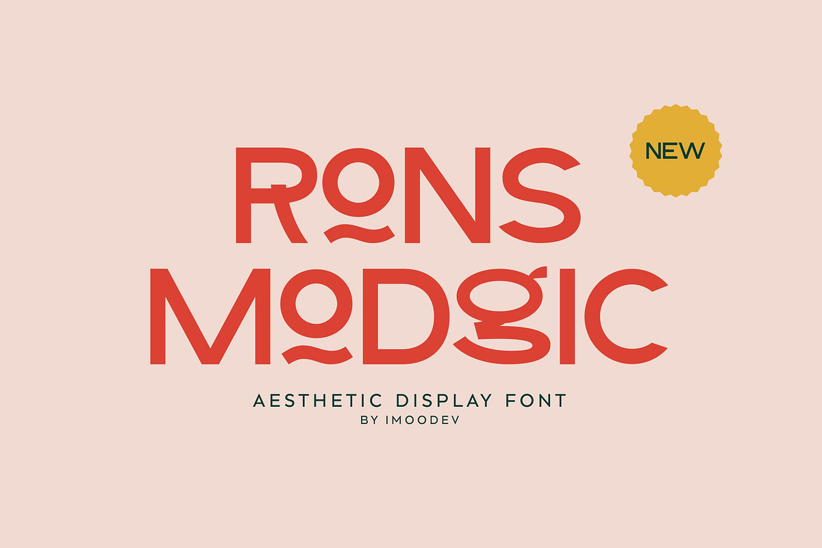 Rons Modgic - Modern Typography, a Font by Imoodev (Photo 1 of 5)