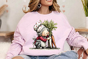 Whimsical Garden Grandma Clipart PNG, an Illustration by Canvas Craft (Thumbnail 5 of 7)