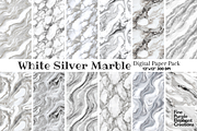 White Silver Marble Texture Granite, a Pattern Graphic by Fine Purple Elephant (Thumbnail 1 of 5)