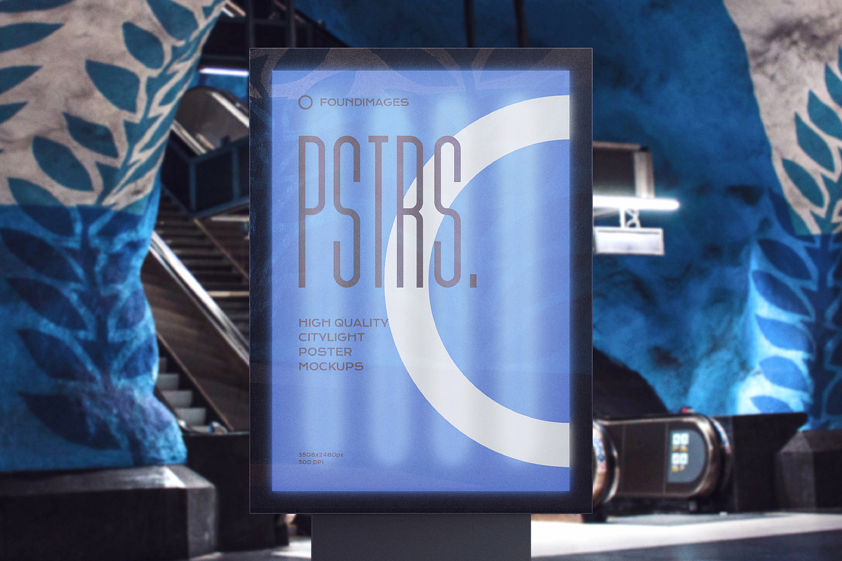 Poster outdoor indoor mockup bundle, an Advertising Mockup by FoundImages (Photo 4 of 64)