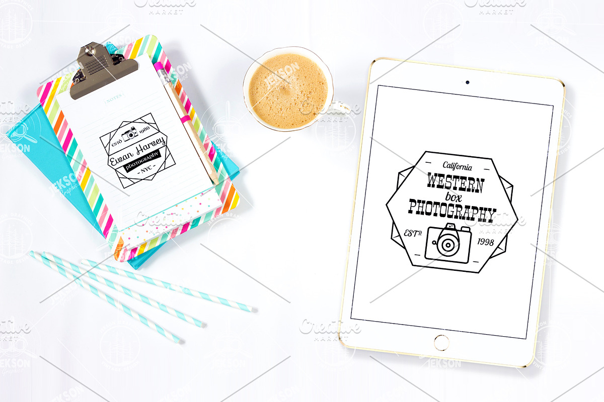 12 Photography Premade Logos Badges, an Illustration by JeksonGraphics (Photo 11 of 12)