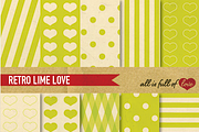 Lime Green Printable Paper Pack, a Pattern Graphic by All is full of Love