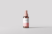Amber Glass Spray Bottle Mockup, a Cups & Container Mockup by pmvch (Thumbnail 2 of 6)