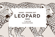 White LEOPARD, an Animal Illustration by Tanya Akhmett (Thumbnail 1 of 6)