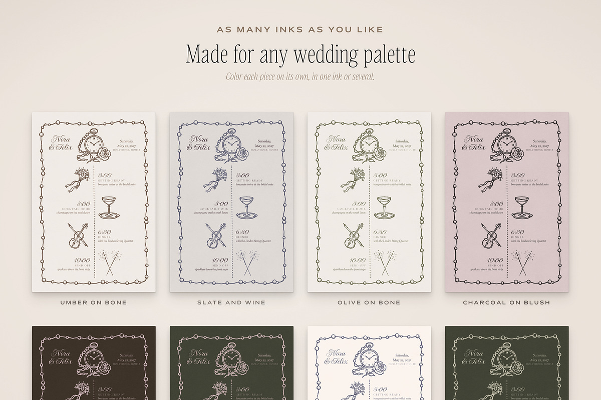 Wedding Timeline & Itinerary Kit, an Object Graphic by The October Creative (Photo 9 of 22)