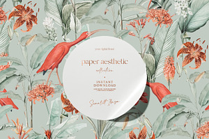 Floral Pattern Pack Bundle Of 8