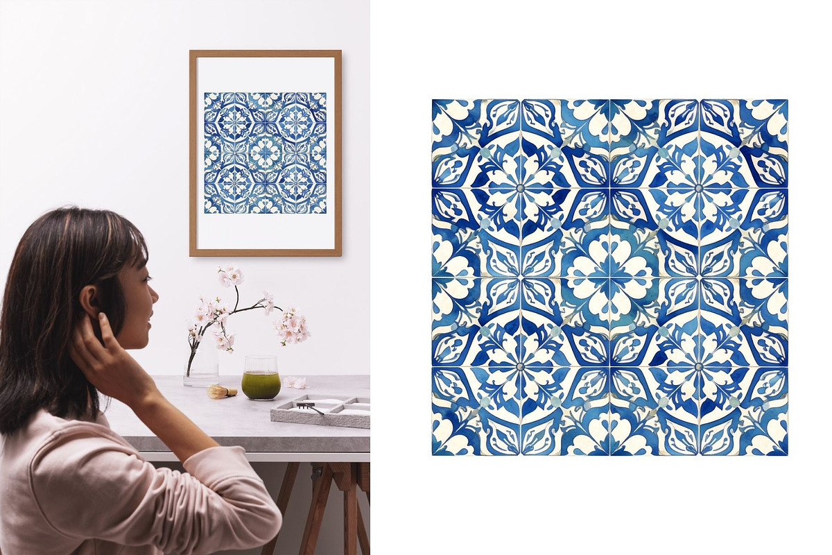 Portuguese Tiles Pattern Collection, a Pattern Graphic by Anna Design Studio (Photo 12 of 17)