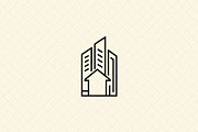Minimalist Building Icon Outline, an Object Illustration by Vectorium Studio (Thumbnail 1 of 4)