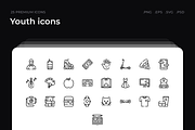 Youth icons, an Outline Icon by Wencory (Thumbnail 1 of 2)