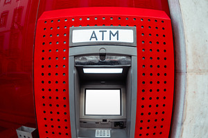 Fisheye ATM Screen Mockup, a Business Photo by SkyNext
