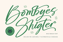 Bombyes Shigter Bold Brush Font