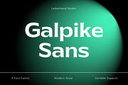 Galpike Sans - Variable Font, a Sans Serif Font by Letterhend Studio (Thumbnail 1 of 9)