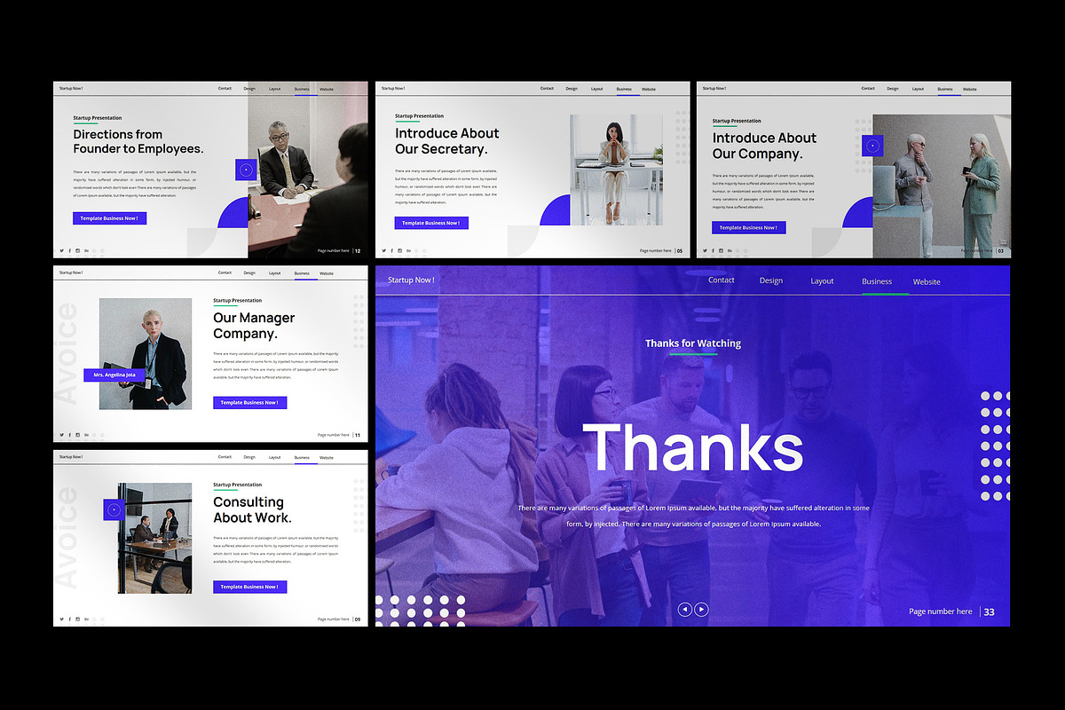 Avoice Powerpoint Presentation, a Presentation Template by slidenotion (Photo 5 of 7)
