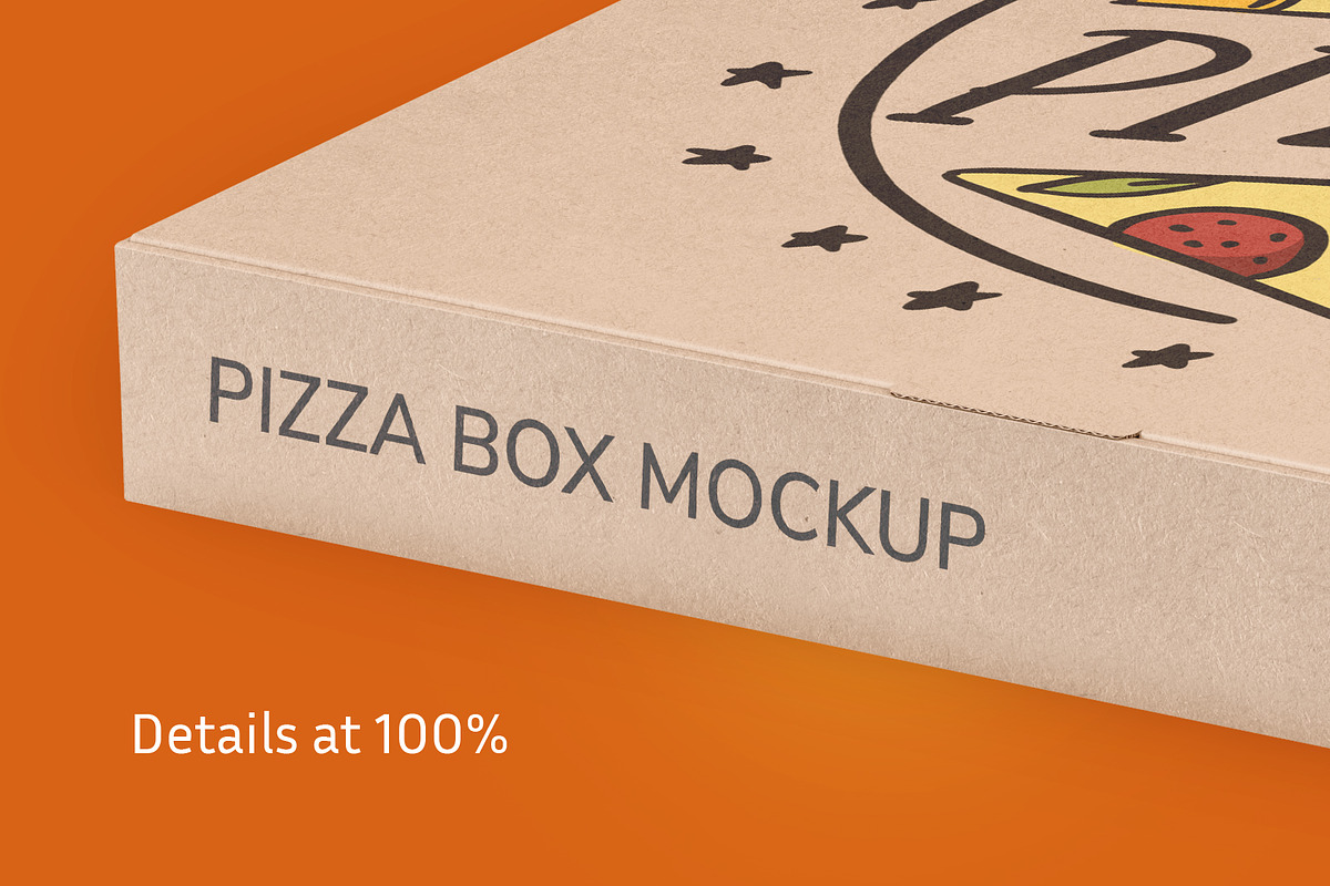 Kraft Pizza Box Mockup, a Cups & Container Mockup by ShooShooShop (Photo 4 of 4)