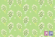 Charming Daisy Stripe Pattern, a Pattern Graphic by MISS CHATZ (Thumbnail 1 of 3)