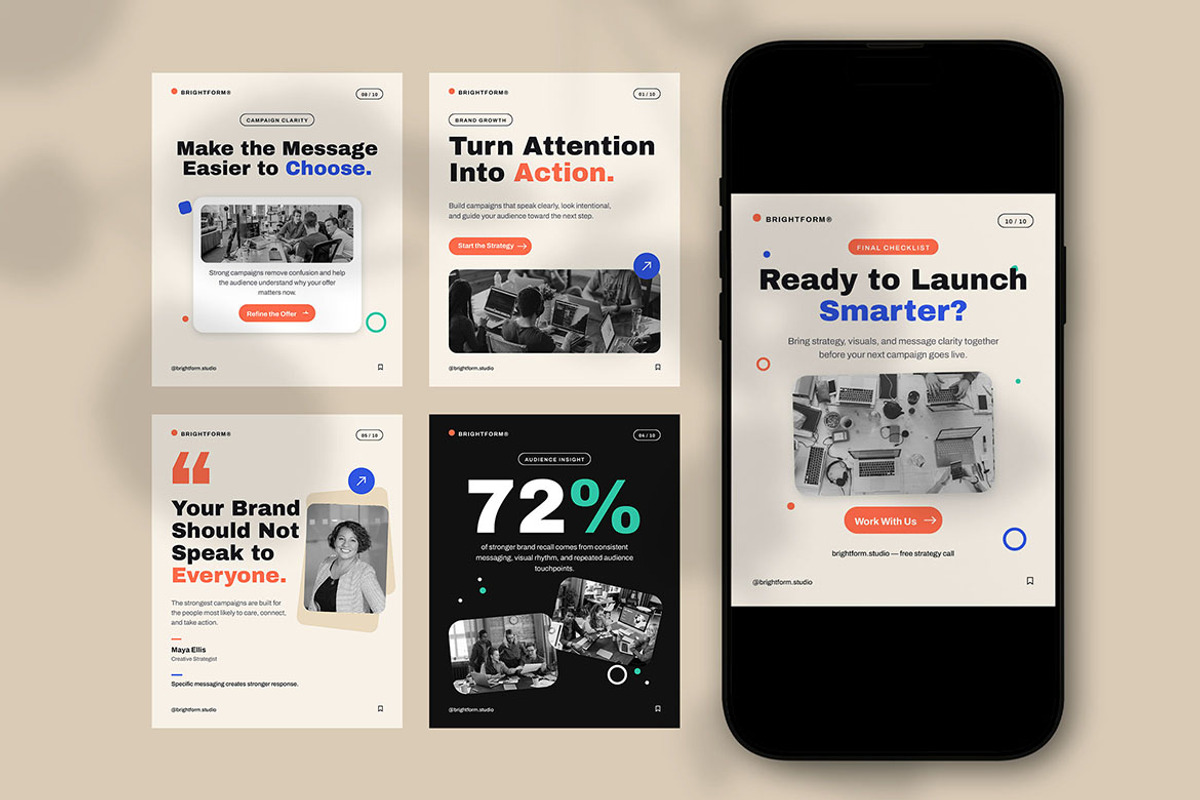 Brand Impact Instagram Post, a Social Media Template by Pitchlook.Studio (Photo 3 of 3)