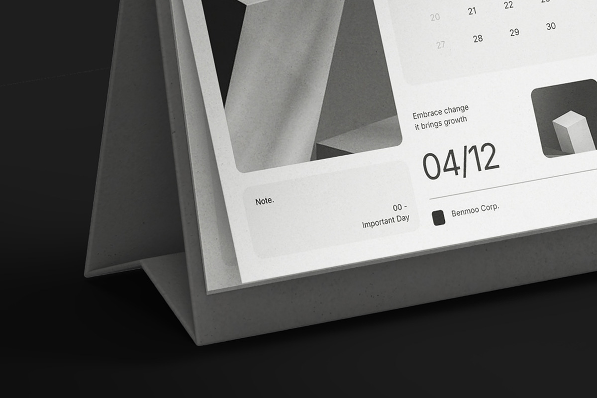 White Minimalist 2025 Calendar, a Stationery Template by fakhroo (Photo 5 of 5)