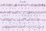 Scrolls and Flourishes, a Symbol Font by Wiescher Design (Thumbnail 5 of 6)