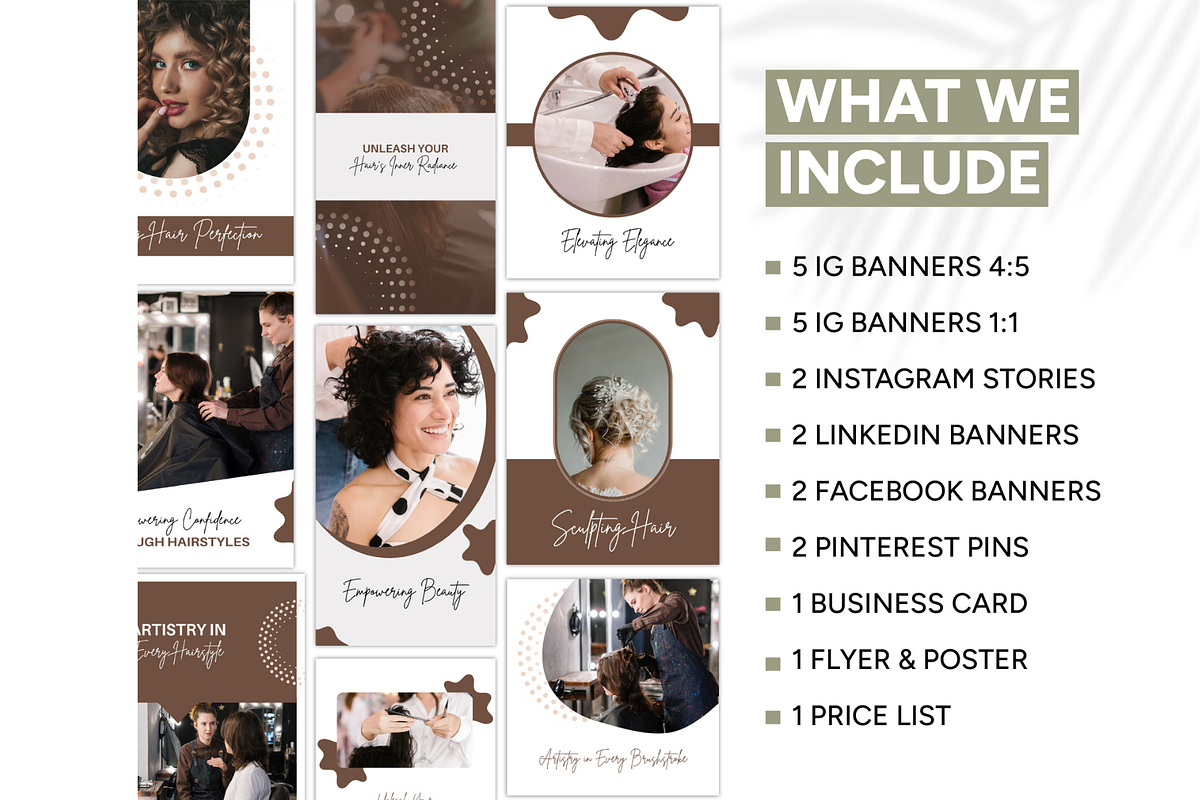 Hair Salon Marketing Bundle, a Social Media Template by Branding by Kellsey (Photo 2 of 6)