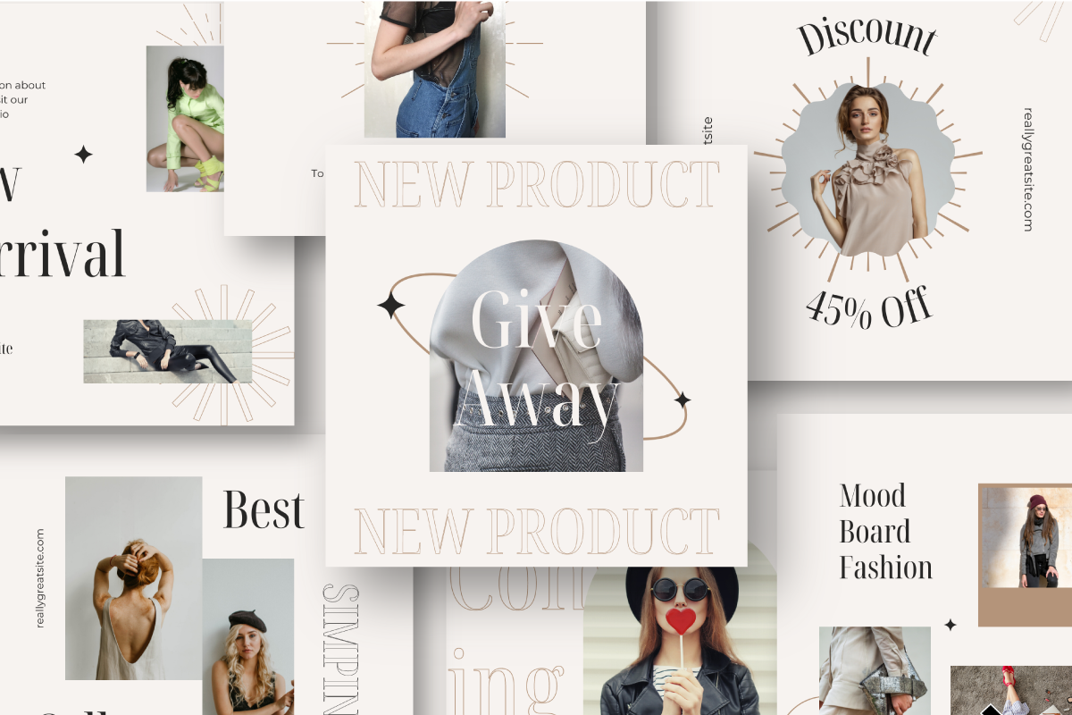 Simpine Fashion - Canva Instagram, a Social Media Template by Inkofert (Photo 2 of 11)