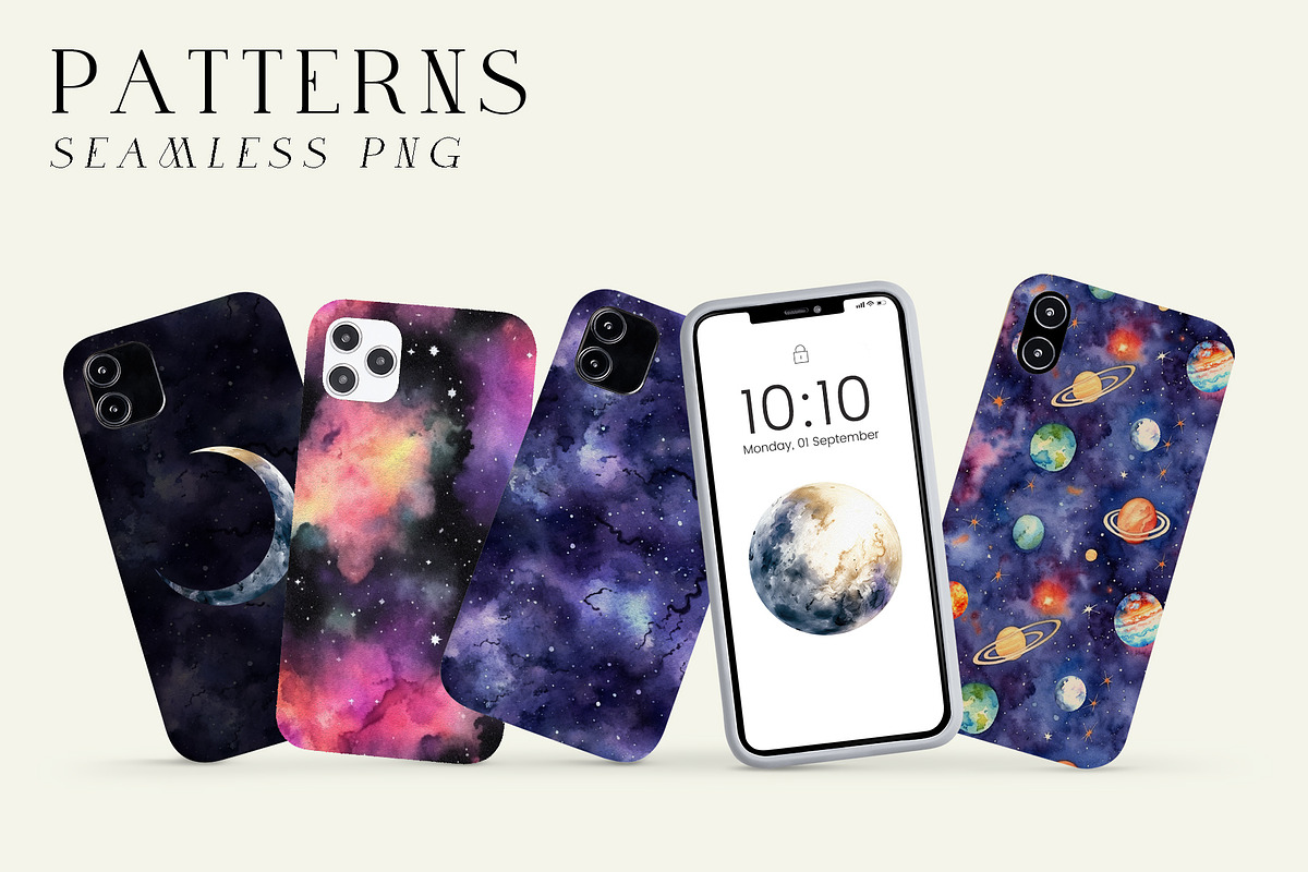 Watercolor Space Collection, an Object Illustration by Kaleriia (Photo 7 of 11)