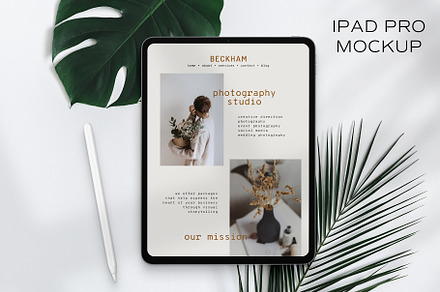 Monstera Palm Leaf - iPad Pro Mockup