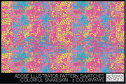 Colorful Snakeskin  Swatch, a Pattern Graphic by Pickover Designs (Thumbnail 2 of 3)