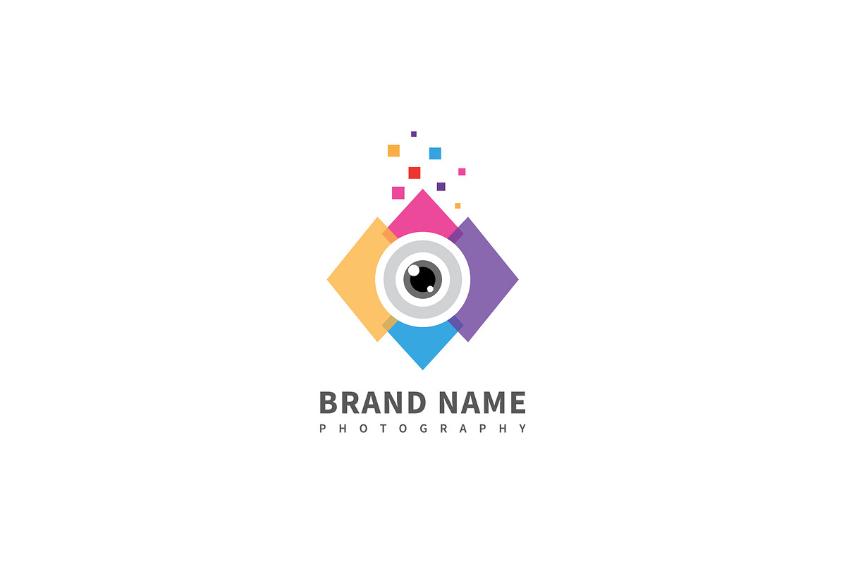 Camera lens vector logo design, a Branding & Logo Template by vexper (Photo 1 of 4)