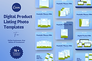 US Letter Etsy Listing Mockups Canva, a Design Template by The Chaos Project (Thumbnail 1 of 7)