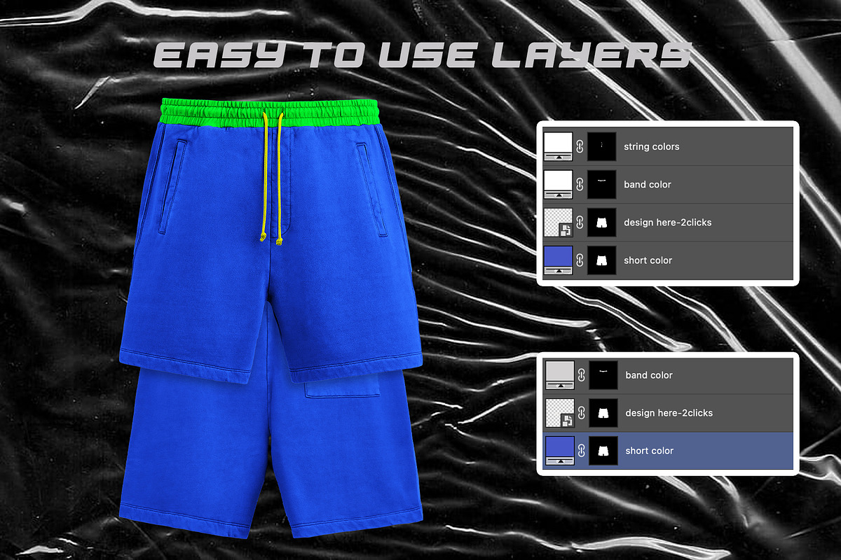 Professional sweatshort mockup psd, a Bottom Mockup by NH graphic (Photo 2 of 7)