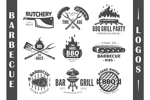 9  BBQ Logos Templates Vol.2
