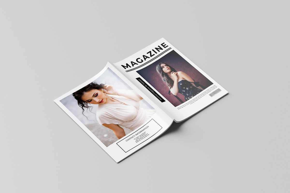 Minimal Fashion Magazine Template, a Magazine Template by retrographix (Photo 17 of 17)