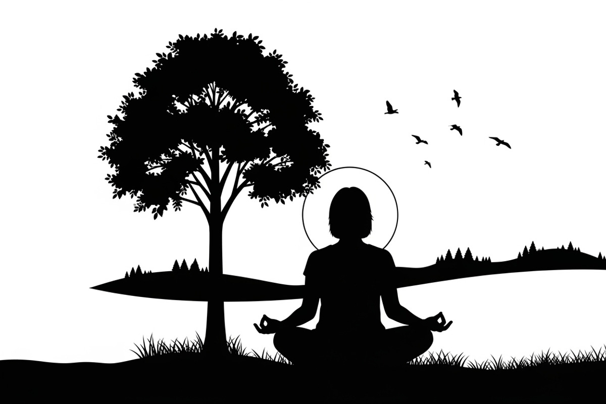 peaceful moment silhouette, an Illustration by Amazin_art (Photo 24 of 46)