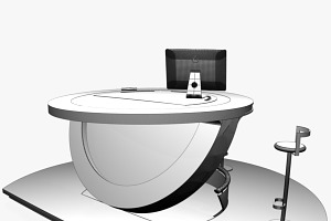 Virtual TV Studio Podium Desk Imac27