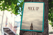 Realistic Poster Mock Up, a Print Template by Foos (Thumbnail 1 of 2)