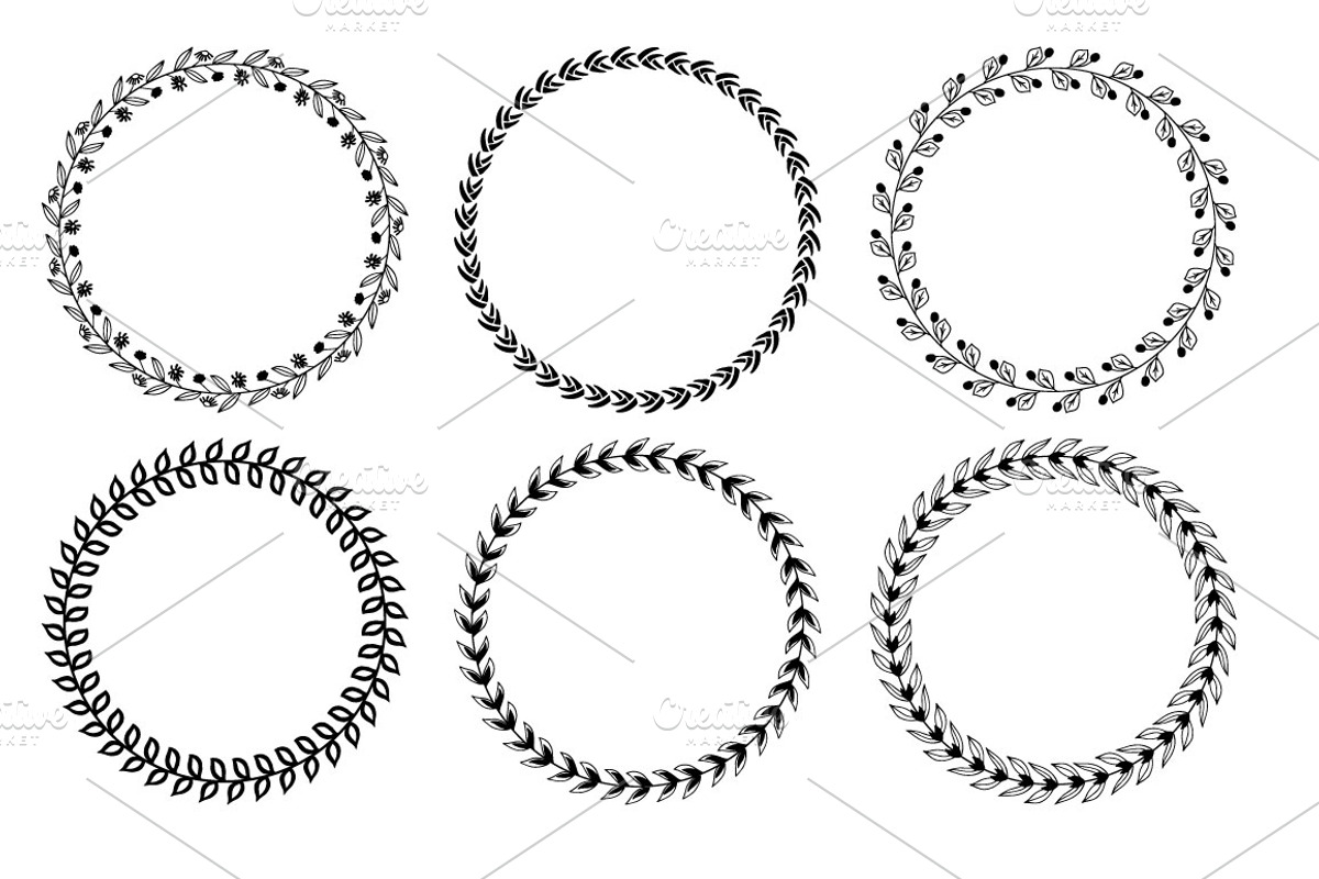 18 Vector Floral Wreathes, an Object Graphic by Sunny Design (Photo 2 of 5)